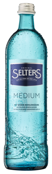 Selters Gastro Medium 12x0,75 Ltr. Glasflaschen MEHRWEG