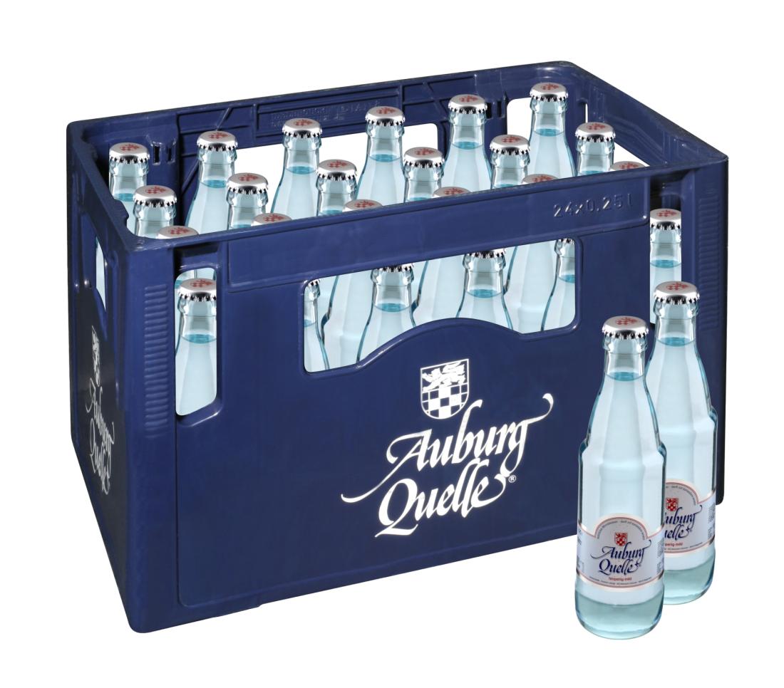 Auburg Quelle 24x0,25 Ltr. Glasflaschen MEHRWEG