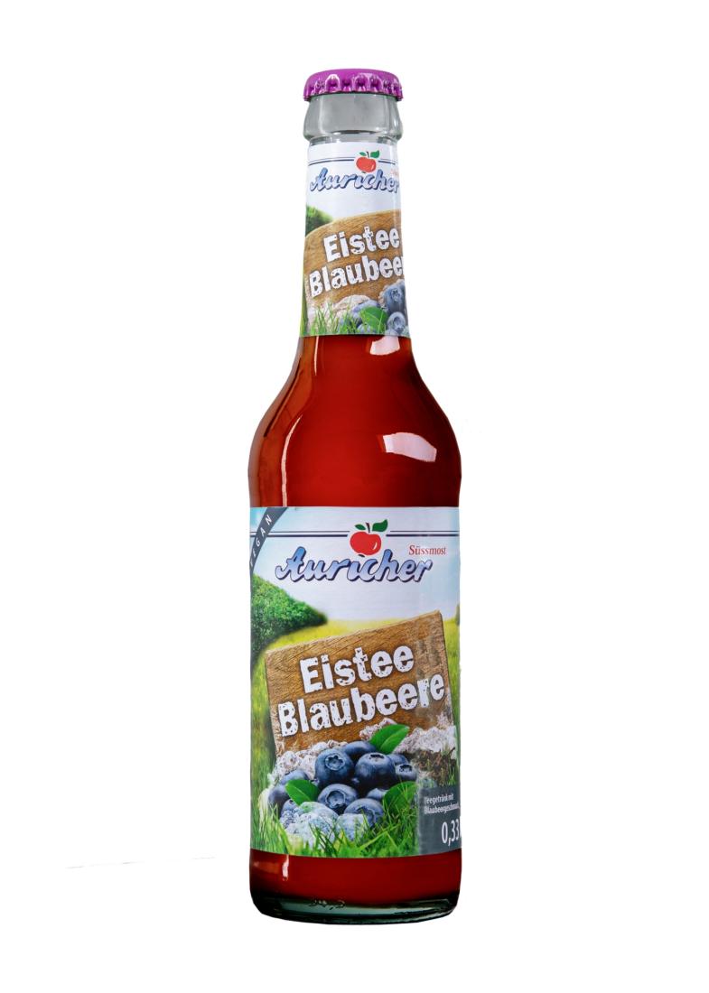 Auricher Eistee Blaubeere 24x0,33 Ltr. Glas