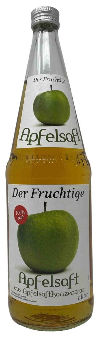 Der Fruchtige Apfelsaft 6x1,0 Ltr Glasflaschen