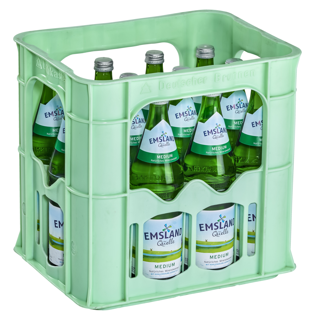 Emsland Quelle Medium 12x0,7 Ltr. Glasflaschen MEHRWEG