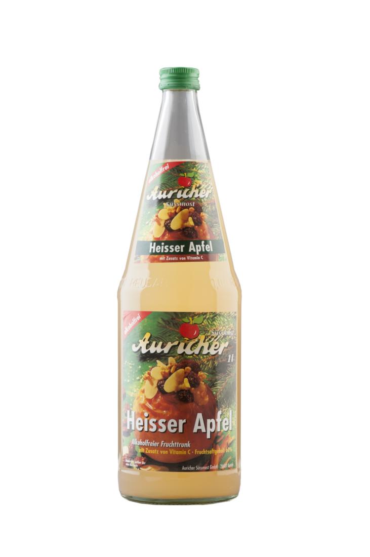 Auricher Heißer Apfel 6x1,0 Ltr Glasflaschen