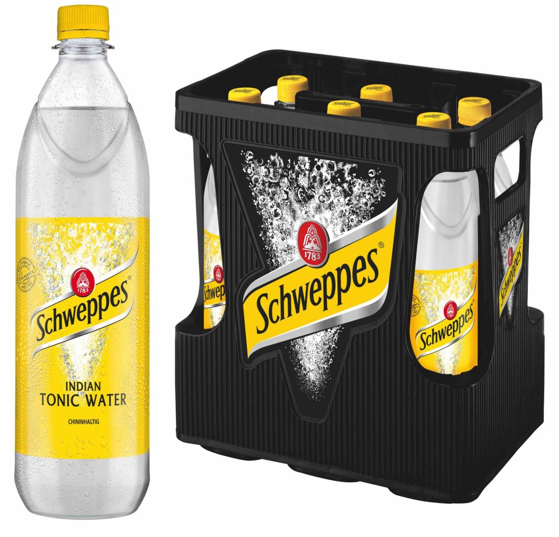 Schweppes, Tonic Water 6x1 Ltr.