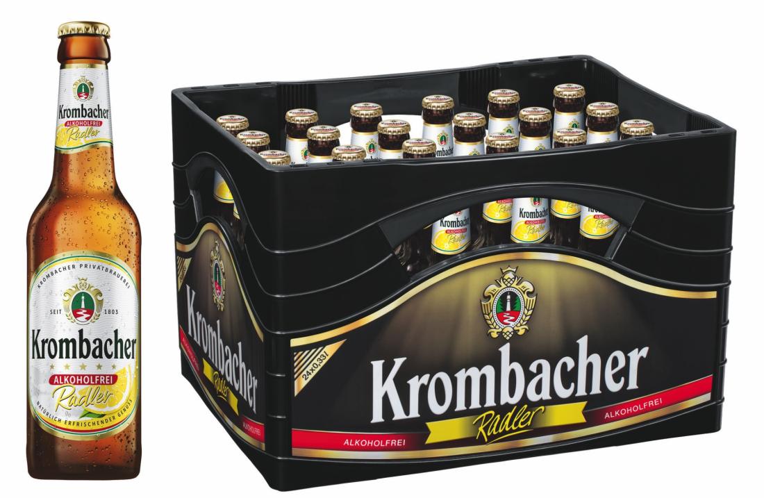 Krombacher Radler, alkoholfrei 24x0,33 Ltr3 Ltr.