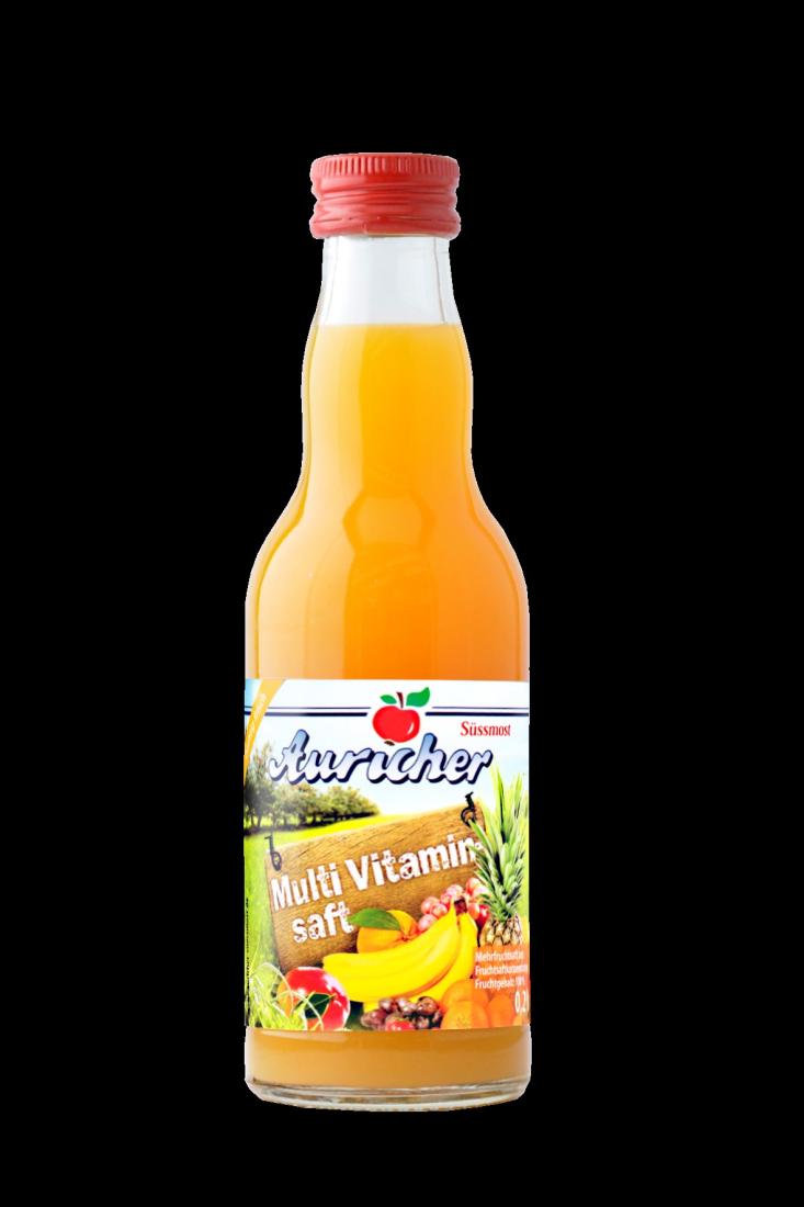 Auricher Multivitamisaft 12x0,2 Ltr. Glas