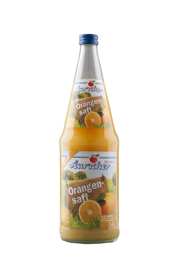 Auricher Orangensaft 6x1,0 Ltr Glasflaschen