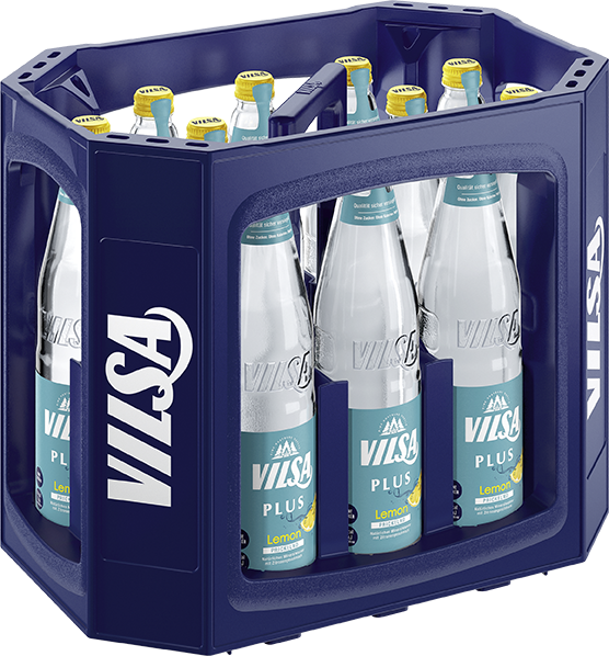 Vilsa Plus Lemon 12x0,7 Ltr. Glasflaschen MEHRWEG
