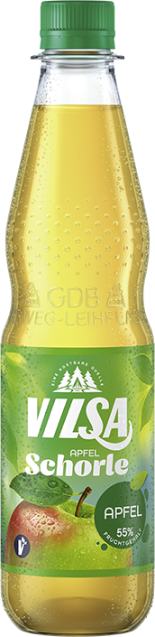 Vilsa Apfelschorle 12x0,5 Ltr. PET Flaschen MEHRWEG