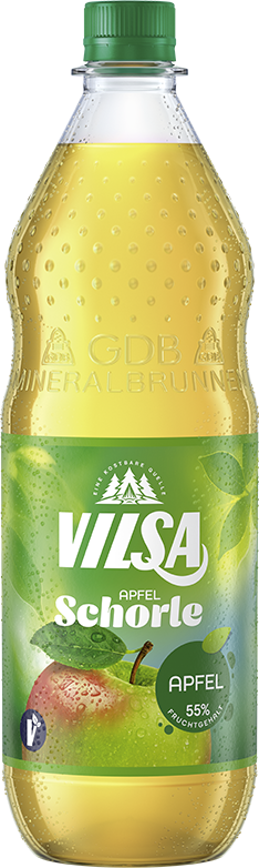 Vilsa Apfelschorle 12x1,0 Ltr. PET Flaschen MEHRWEG