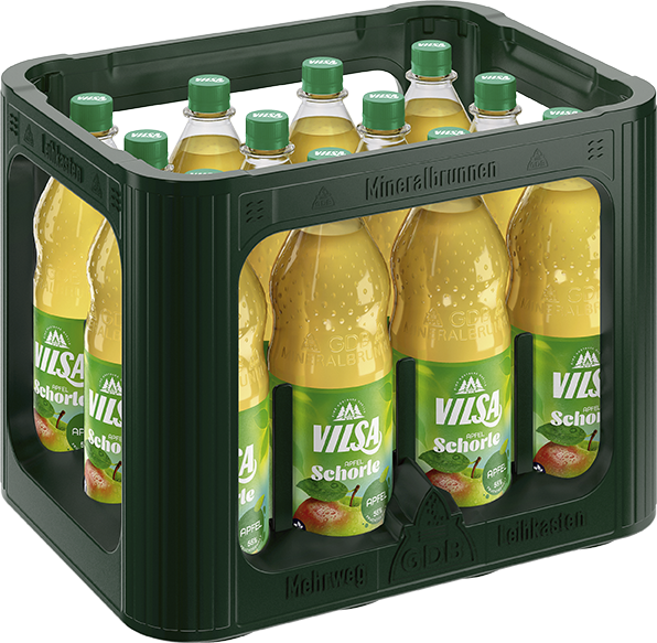 Vilsa Apfelschorle 12x1,0 Ltr. PET Flaschen MEHRWEG