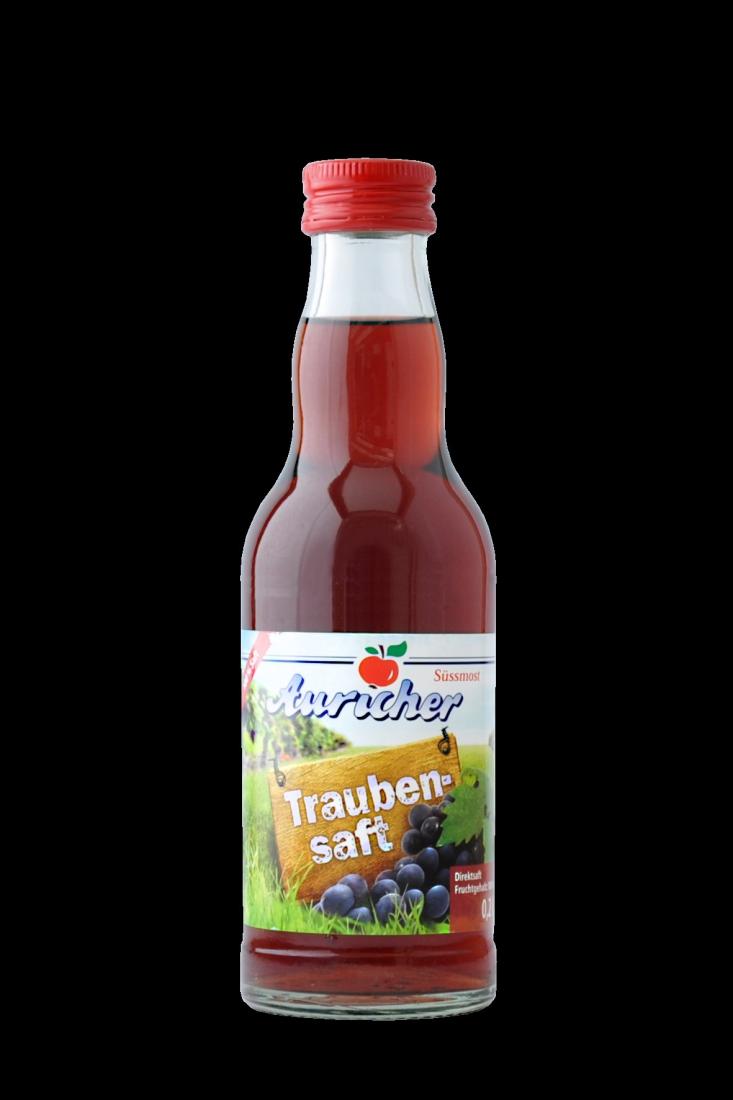 Auricher Traubensaft rot 12x0,2 Ltr. Glas