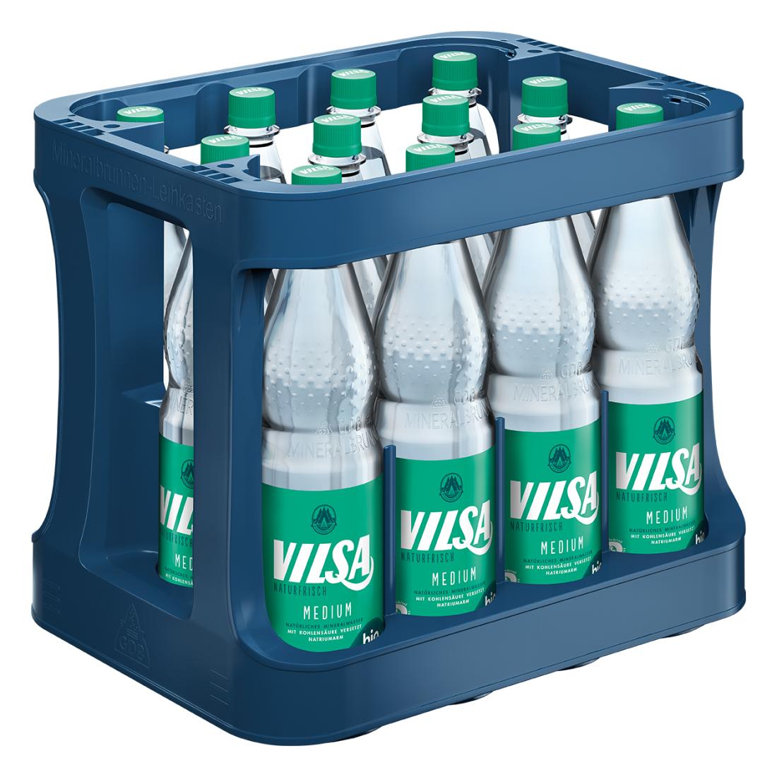 Vilsa Medium 12x1,0 Ltr. PET Flaschen MEHRWEG