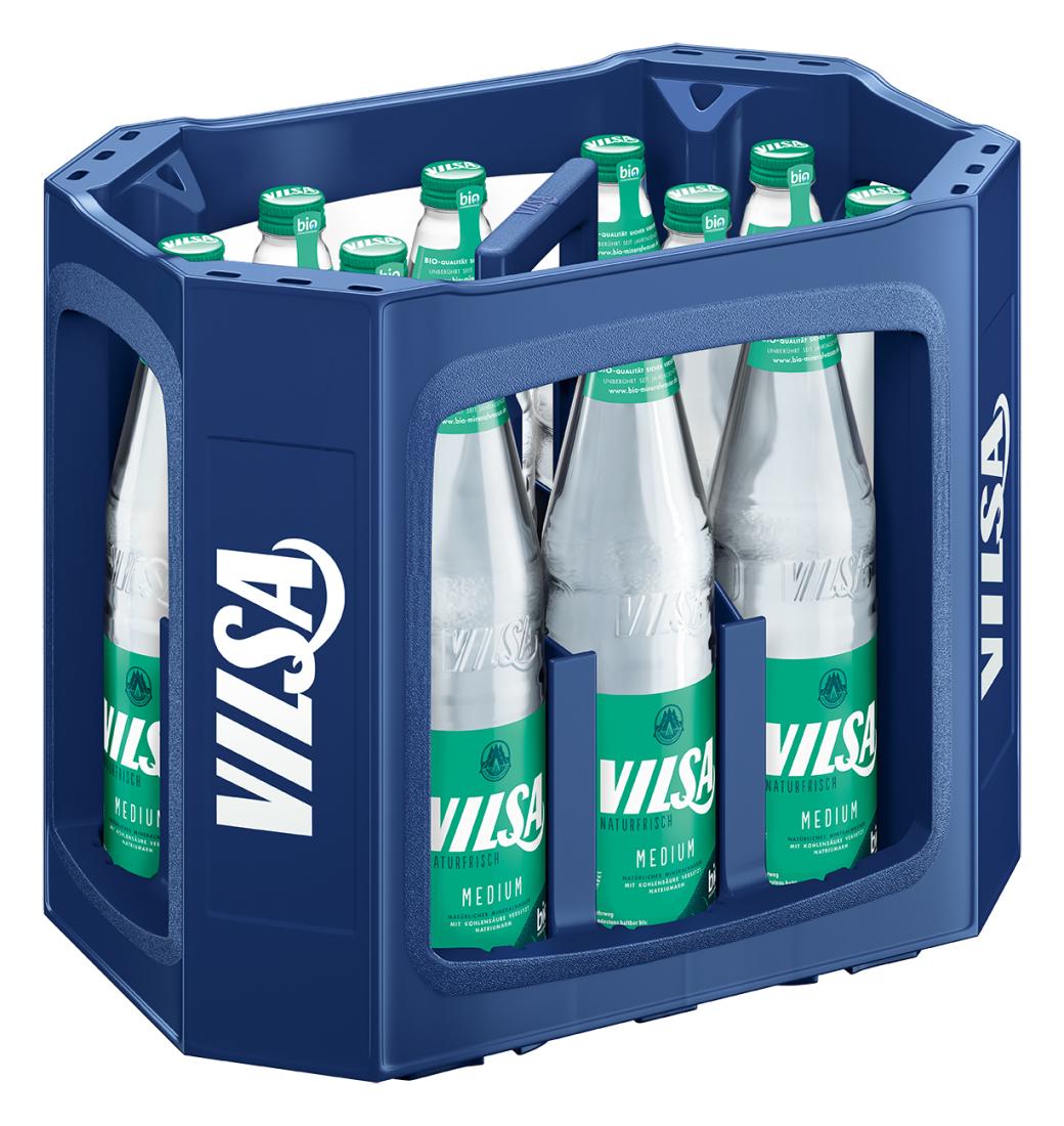 Vilsa Medium 12x0,7 Ltr. Glasflaschen MEHRWEG