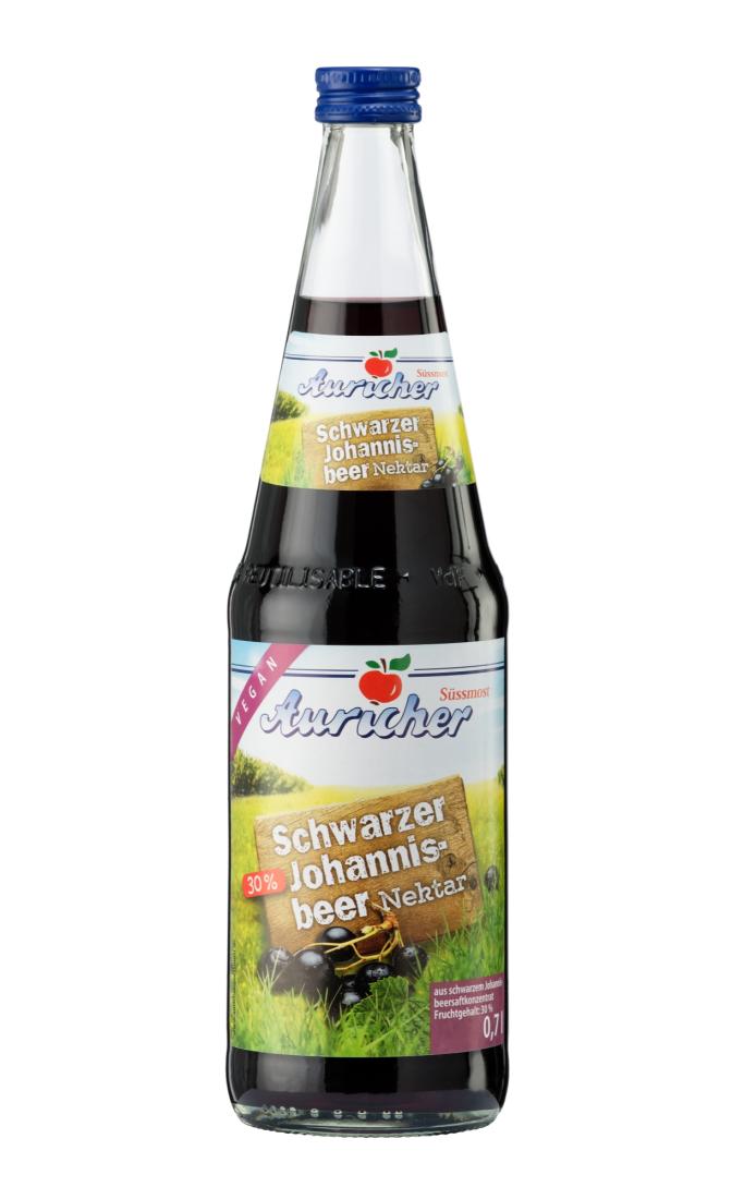 Auricher Schwarze Johannisbeer Nektar 6x0,7Ltr. Glas