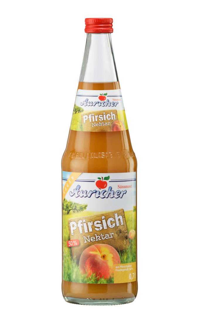 Auricher Pfirsich Nektar 6x0,7 Ltr Glasflaschen