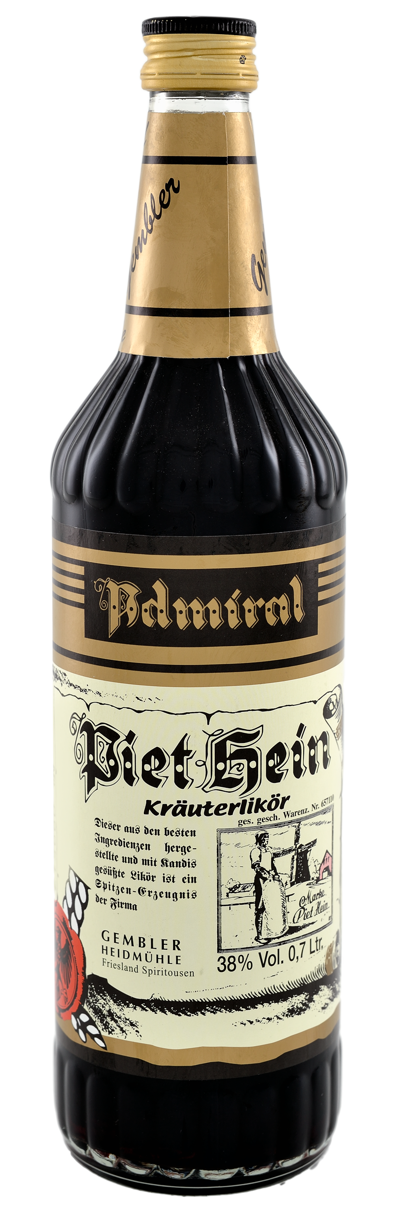Flasche Admiral Piet Hein Kräuterlikör